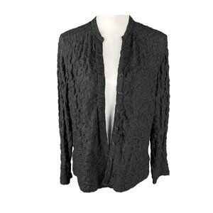 Chico's Black Textured Design Jacket Size M